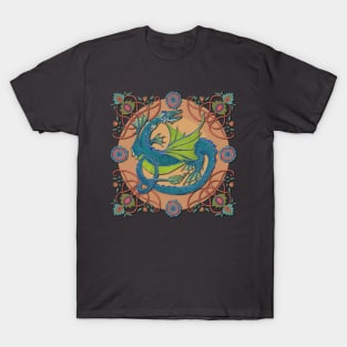 Celtic Medieval Water Dragon T-Shirt